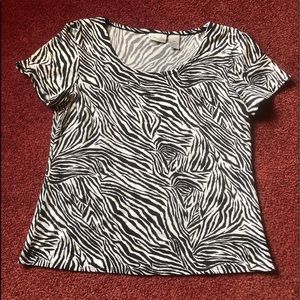 KIM ROGERS ZEBRA 🦓 PRINT BLOUSE